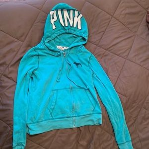 Pink Victoria’s Secret Hoodie with PINK Logo on hood